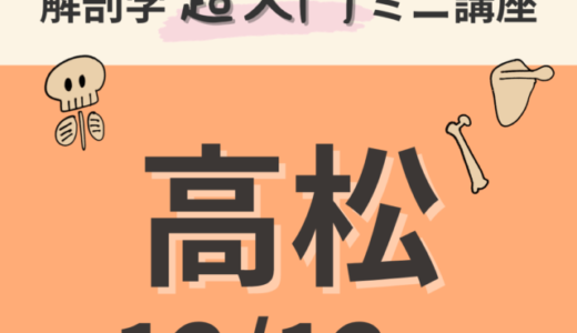 【香川・高松】2023/12/12　解剖学『超入門』ミニ講座